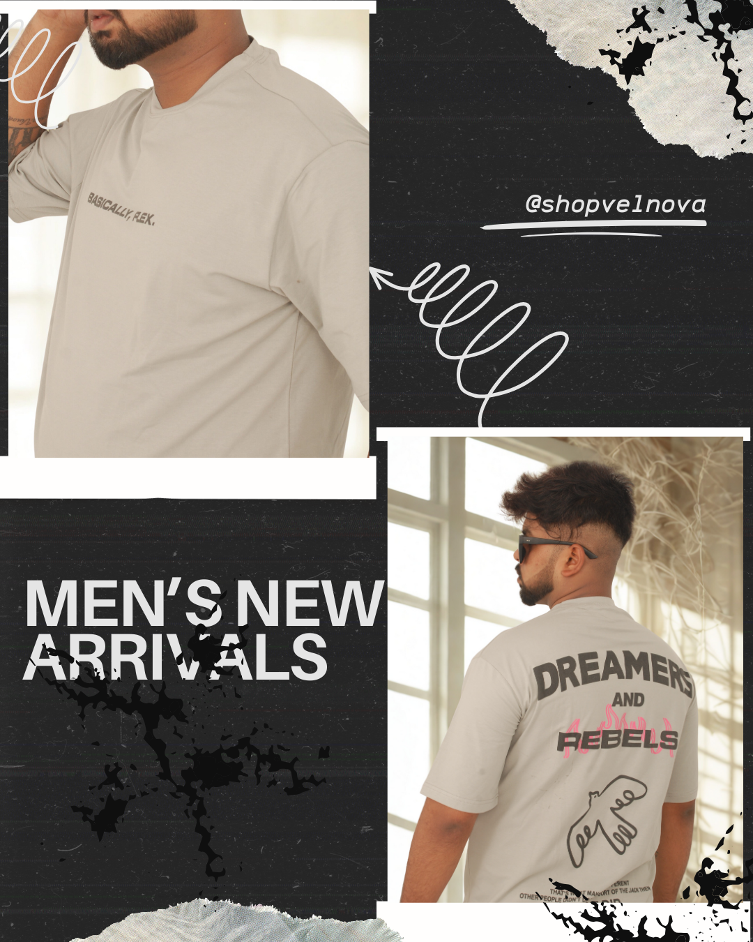 VELNOVA "Dreamers & Rebels" Premium Graphic Tee
